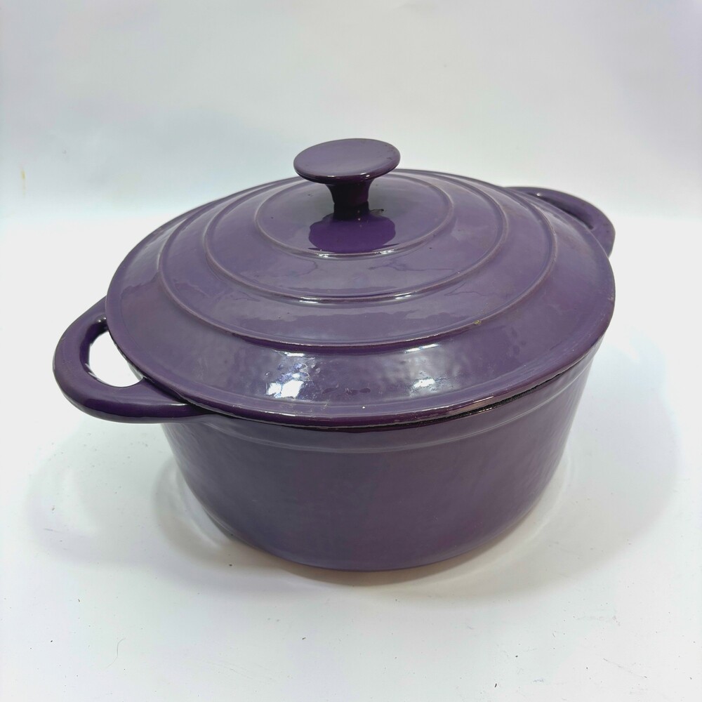 Imusa 5 Qt Enameled Cast Iron Dutch Oven Dark Purple